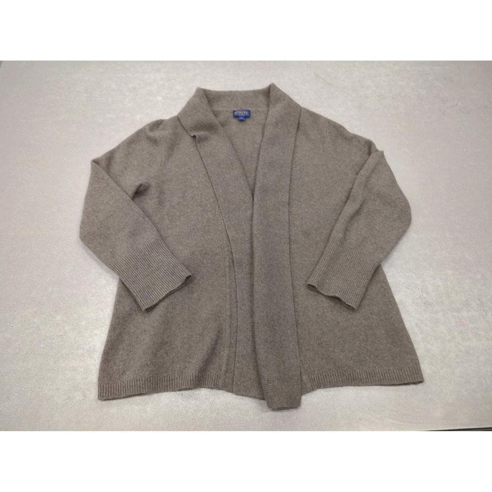 Pendleton Lambswool Angora Knit Open Cardigan Sweater Womens XLP Quiet Luxury